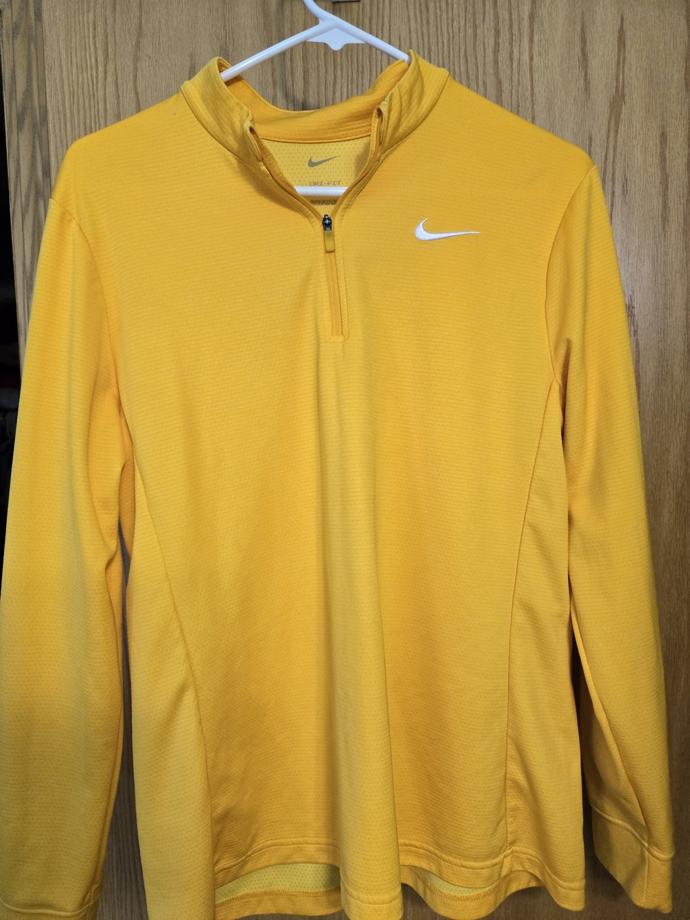 Nike Men’s Yellow Half-Zip Performance Pullover